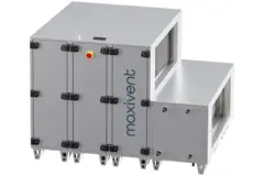 Unità di trattamento aria Maxivent WTW con ruota termica da 12600 m³/h, con batteria ad acqua calda e batteria ad acqua fredda, disposizione orizzontale a sinistra - RHE 12600 H WKJL T 01