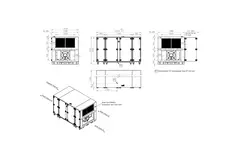 Unità di trattamento aria Maxivent WTW con scambiatore a controcorrente da 5000 m³/h, orientamento orizzontale a destra - PHE 5000 H OOJR T 01