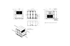 Unità di trattamento aria Maxivent WTW con ruota termica da 7600 m³/h e batteria ad acqua calda, disposizione orizzontale a destra - RHE 7600 H WOJR T 02