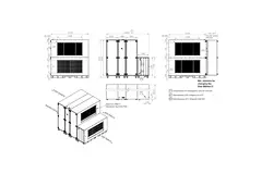 Unità di trattamento aria Maxivent WTW con ruota termica da 12600 m³/h con batteria DX, disposizione orizzontale a sinistra - RHE 12600 H ODJL T 01