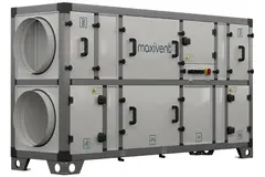 Unità di trattamento aria Maxivent con recupero di calore, scambiatore a controcorrente, portata d’aria 1200 m³/h orizzontale destra - M4512