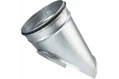 Piastra di fissaggio Ø 160 mm - 150 mm (45°) - Zincata