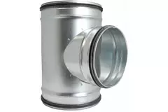 Raccordo a T Ø 100 mm - Ø 80 mm per tubo spiro (90°)