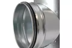 Raccordo a T Ø 100 mm - Ø 80 mm per tubo spiro (90°)