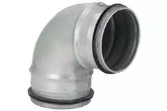 Curva tonda corta spiro 90° Ø 80 mm per tubo spiro