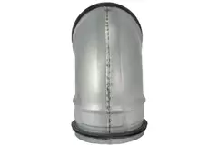 Curva tonda corta spiro 90° Ø 80 mm per tubo spiro