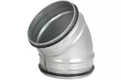 Curva tonda corta spiro 45° Ø 200 mm per tubo spiro