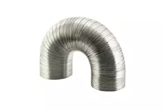 Tubo di ventilazione rigido in alluminio diametro 80 mm lunghezza 1,5 metri
