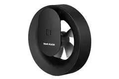 Ventilatore da bagno Svara con timer, sensore di umidità e sensore di luce, 100-125 mm (controllabile tramite app) NERO