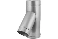 Raccordo a T DP diametro 130 mm (130/180) T135 PS I316L/I304 (D 0,5/0,6)