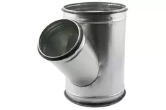 Raccordo a T Ø 100 mm - Ø 100 mm per tubo spiro (45°)