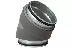 Gomito a 45 gradi isolato Thermoduct con un diametro di 315 mm