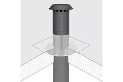 Terminale a tetto per ventilazione meccanica con recupero di calore HR isolato Thermoduct da 125mm