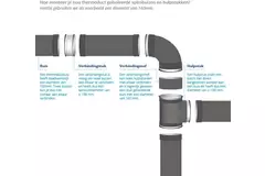 Termodotto 13 mm diametro T 160 mm - 160 mm (90 gradi) isolato