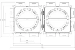Ubbink scatola di distribuzione aria DBOX212 V180HE