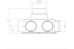 Ubbink Air Excellent Scatola di distribuzione dell'aria DBOX208 V125