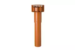 Terminale a tetto Ubbink Multivent Ø 131 mm terracotta 270 m³/h - lunghezza 750 mm
