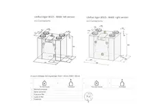 Ubbink ventilazione meccanica con recupero di calore Ubiflux Vigor W325 4/0 destra