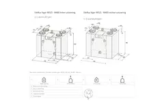 Ubbink ventilazione meccanica con recupero di calore Ubiflux Vigor W325 4/0 destra