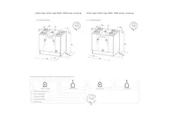 Ubbink ventilazione meccanica con recupero di calore Ubiflux Vigor W600 4/0 destro