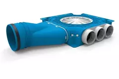 Vent-Axia Uniflexplus ripartitore composito 9x Ø69 mm con manicotto orizzontale Ø125 mm