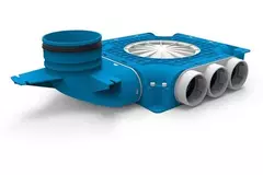Vent-Axia Uniflexplus ripartitore composito 9x Ø69 mm con manicotto verticale Ø125 mm