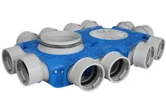 Vent-Axia Uniflexplus box di distribuzione secondaria di ventilazione 12x Ø90 mm con manicotto Ø125 mm
