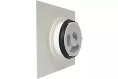 Valvola di design a soffitto o a muro Vasco deluxe quadrata dritta (incl. smiley)