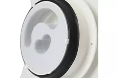 Valvola di design a soffitto o a muro Vasco deluxe quadrata curva (incl. smiley)
