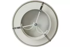 Valvole di alimentazione ventilazione plastica 125 mm RAL 9003 con morsetti a molla e settore pulito - VST125