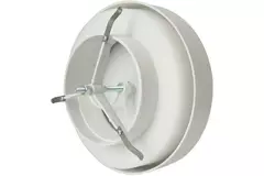 Valvole di alimentazione ventilazione plastica 125 mm RAL 9003 con morsetti a molla e settore pulito - VST125