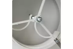 Valvole di alimentazione ventilazione plastica 125 mm RAL 9003 con morsetti a molla e settore pulito - VST125