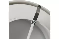 Valvole di alimentazione ventilazione plastica 125 mm RAL 9003 con morsetti a molla e settore pulito - VST125