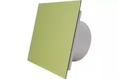 Air Roxy aspiratore per il bagno con diametro di collegamento 125 mm con interruttore a corda e spina - pannello frontale di alluminio dorato
