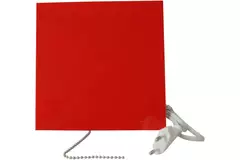 Air Roxy aspiratore per il bagno con diametro di collegamento 100 mm con interruttore a corda e spina - pannello frontale di plastica rossa