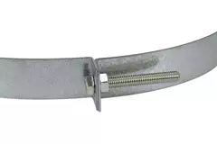 Staffa a pavimento sendzimir zincata Ø 250 mm (245-265)