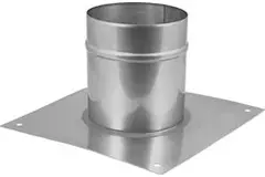 Piastra a pavimento per tubo diametro 80 mm - altezza 150 mm cordolo I304