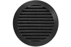 Griglia con alette diametro 125 mm nera - VR125M
