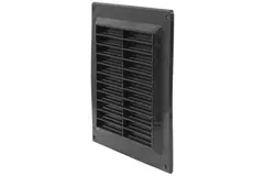 Griglia di ventilazione quadrata 150x150 mm nera - VR1515M