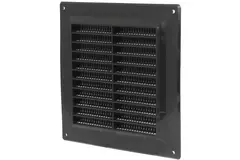 Griglia di ventilazione quadrata 150x150 mm nera - VR1515M