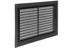 Griglia di aerazione rettangolare con grata 250x170 nera - VR2517M