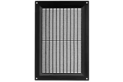 Griglia di aerazione rettangolare con grata 250x170 nera - VR2517M