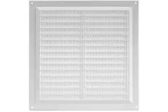 Griglia di aerazione quadrata con grata 250x250 mm bianca - VR2525