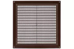 Griglia di aerazione quadrata con grata 250x250 mm marrone - VR2525B