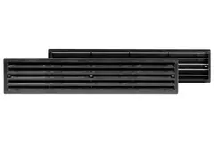 Griglia per porta 450x92 mm nera - VR459M