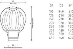 Aspiratore eolico Penn 450 mm metallo - 572m3/h