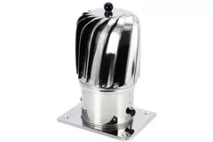 Aspiratore da tetto eolico Cowl 150 mm acciaio inox faldale tetto incluso - 325 m3/h