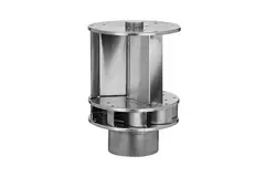Ventilatore da tetto Savonius in alluminio azionato dal vento, 125 mm
