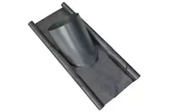 Tegola perforata di piombo per condotto termoisolato diametro 125 mm - 45 gradi