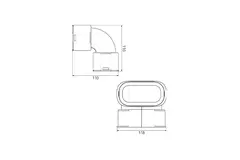 Ubbink Air Excellent 35SC kit curva verticale